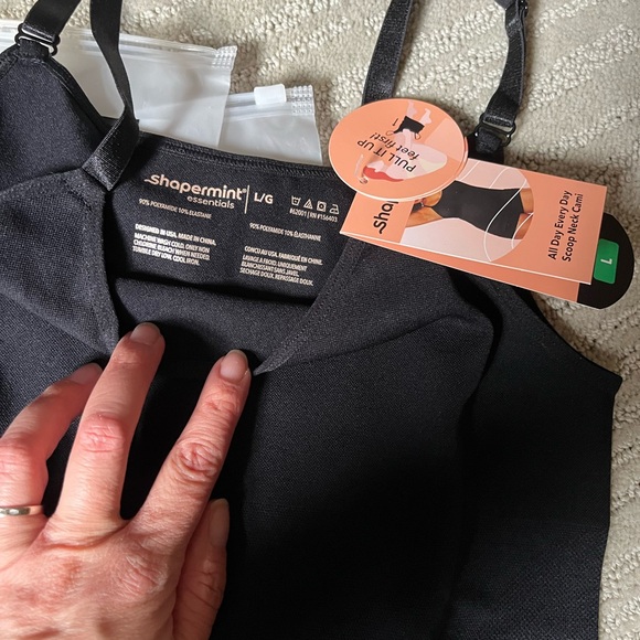 Shapermint Essentials Pink and Black Camisole Set - Picture 2 of 9